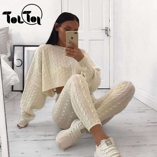 women's two piece pants green knitted women suits solid street long sleeve sweater and warm autumn 2 suit club outfits, White
women's two piece pants green knitted women suits solid street long sleeve sweater and warm autumn 2 suit club outfits, White
