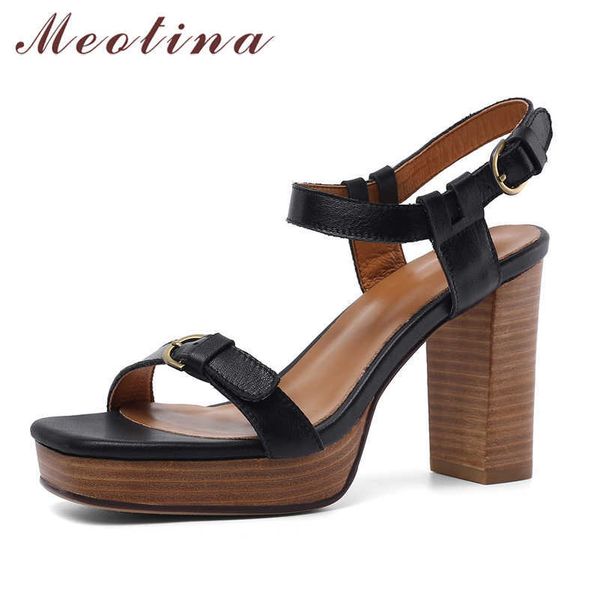 meotina women shoes high heel sandals natural genuine leather spike heels shoes sheepskin buckle high heels ladies shoes summer 210608, Black
meotina women shoes high heel sandals natural genuine leather spike heels shoes sheepskin buckle high heels ladies shoes summer 210608, Black