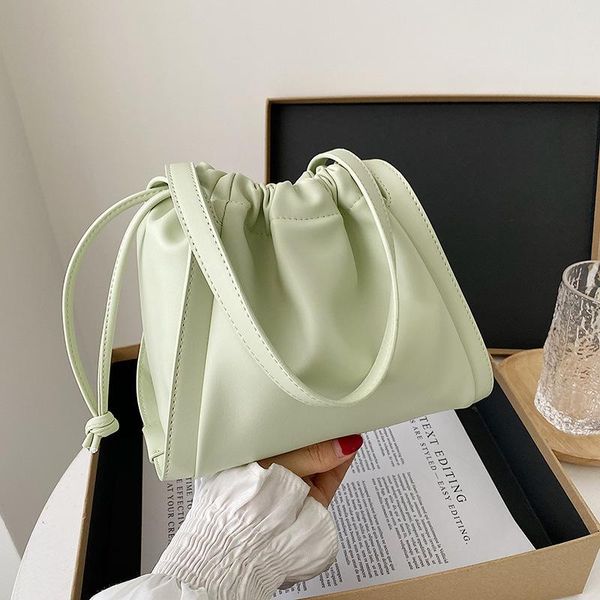 evening bags 2021 brand designer pleated bucket bag fold leather female handbag tote simple drawstring shoulder armpit shopper luxury
evening bags 2021 brand designer pleated bucket bag fold leather female handbag tote simple drawstring shoulder armpit shopper luxury