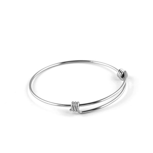 cuff semitree 5pcs/lot stainless steel adjustable wire bracelet bangle for diy bracelets charms jewelry making accessories handicraft, White
cuff semitree 5pcs/lot stainless steel adjustable wire bracelet bangle for diy bracelets charms jewelry making accessories handicraft, White