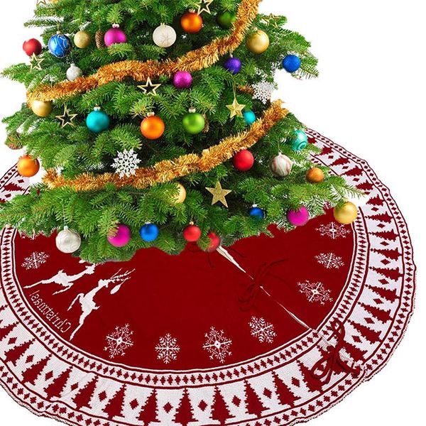 christmas decorations 2021 tree bottom 95cm/122cm snowflake deer pattern red knitted skirt
christmas decorations 2021 tree bottom 95cm/122cm snowflake deer pattern red knitted skirt