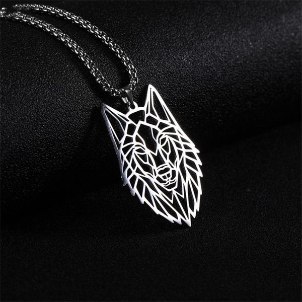 pendant necklaces hollow wolf necklace for men women stainless steel animal cut out choker fashion punk jewelry, Silver
pendant necklaces hollow wolf necklace for men women stainless steel animal cut out choker fashion punk jewelry, Silver
