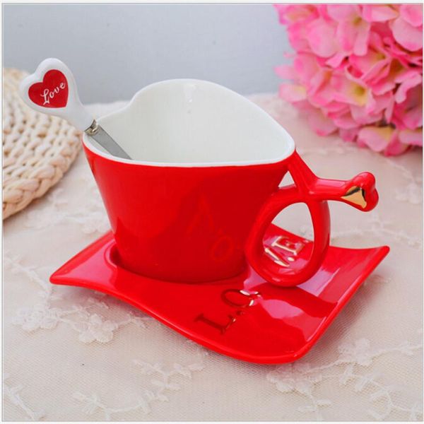 mugs love heart shape ceramic porcelain coffee milk cup copos and saucer with handle set for couple lovers
mugs love heart shape ceramic porcelain coffee milk cup copos and saucer with handle set for couple lovers