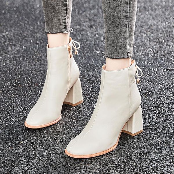 boots winter warm women ankle lace up back high heels faux leather shoes black beige woman white k0100
boots winter warm women ankle lace up back high heels faux leather shoes black beige woman white k0100