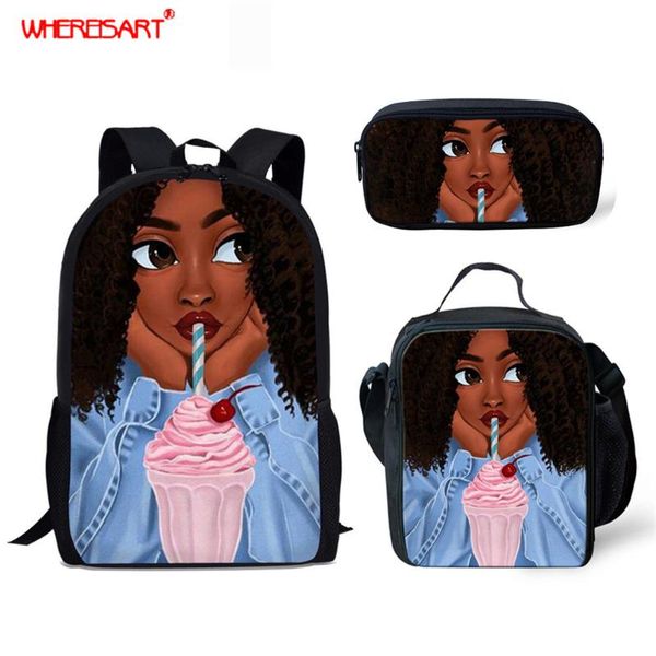 school bags whereisart black queen student shoulder for teenage girls children africa grade backpacks rucksack
school bags whereisart black queen student shoulder for teenage girls children africa grade backpacks rucksack