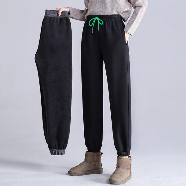 women's pants & capris autumn winter harem warm thick velvet casual women loose causal harajuku trousers pantalon femme w14, Black;white
women's pants & capris autumn winter harem warm thick velvet casual women loose causal harajuku trousers pantalon femme w14, Black;white