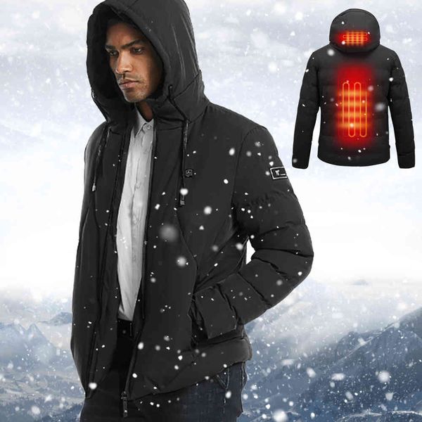 new winter men heated jacket usb charging electric hoodie warm thermal heating rechargeable thick outwear outdoor coat, Black
new winter men heated jacket usb charging electric hoodie warm thermal heating rechargeable thick outwear outdoor coat, Black