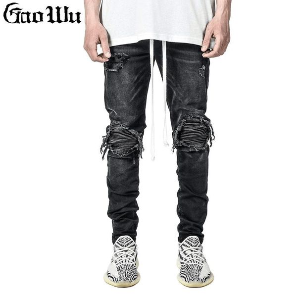 men's jeans gaowu mens pants high waist zipper stretch casual slim fit trousers male plus size pencil denim skinny for men, Blue
men's jeans gaowu mens pants high waist zipper stretch casual slim fit trousers male plus size pencil denim skinny for men, Blue