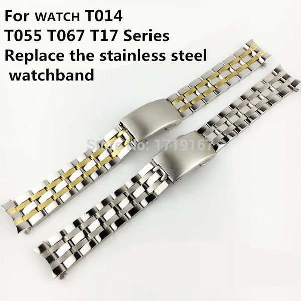 watch bands 19mm 20mm solid stainless steel 1853 strap for t-sport prc200 t17 t461 t014430 t014410 watchband man + tool, Black;brown
watch bands 19mm 20mm solid stainless steel 1853 strap for t-sport prc200 t17 t461 t014430 t014410 watchband man + tool, Black;brown