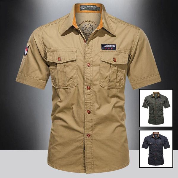 men's casual shirts plus size 4xl summer short sleeve cargo military breathable cool pocket clothing camisa social masculina, White;black
men's casual shirts plus size 4xl summer short sleeve cargo military breathable cool pocket clothing camisa social masculina, White;black