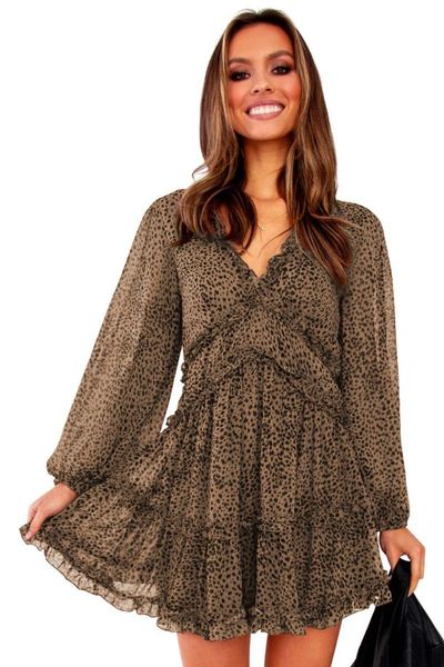 casual dresses white/leopard/sky blue/green ruffle detailing open back floral chiffon dress women long sleeve a line beach holiday s-xl, Black;gray
casual dresses white/leopard/sky blue/green ruffle detailing open back floral chiffon dress women long sleeve a line beach holiday s-xl, Black;gray