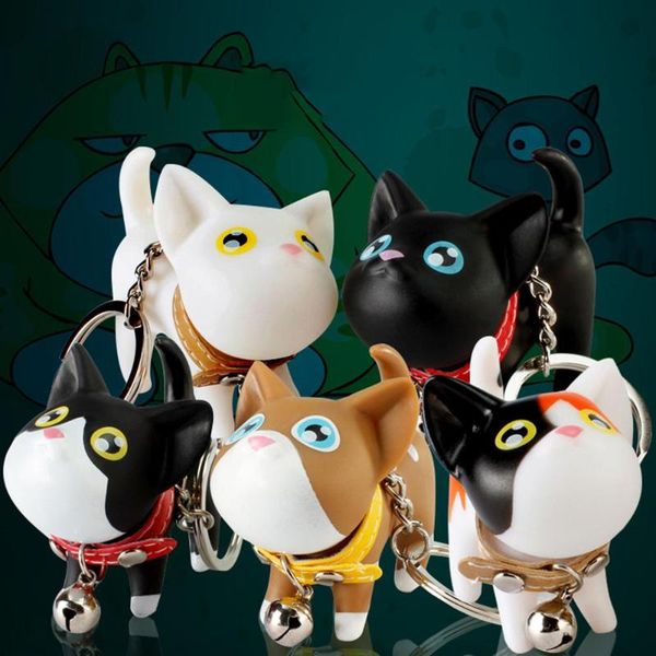 keychains cute cat doll with bell pvc pendant key chains holder ring bag ornaments, Silver
keychains cute cat doll with bell pvc pendant key chains holder ring bag ornaments, Silver