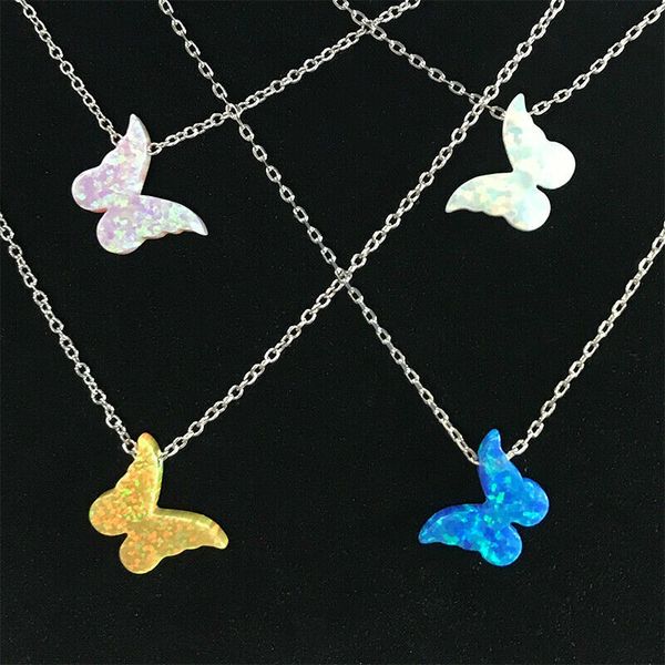 925 silver bib collar white\ blue fire opal butterfly necklace pendant choker fine jewelri q0531
925 silver bib collar white\ blue fire opal butterfly necklace pendant choker fine jewelri q0531