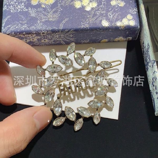 design jewelry hairpin new wheat ear letter jdio side clip in, Golden;silver