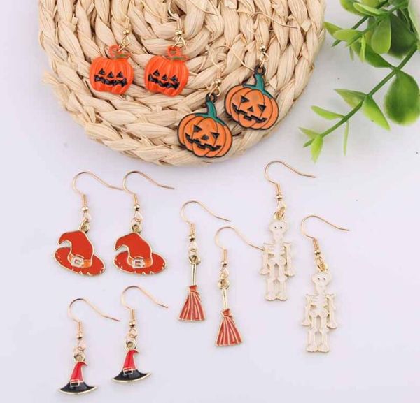 halloween series earrings scary funny personality skull spider pumpkin alloy oil dripping earrings gc423, Silver
halloween series earrings scary funny personality skull spider pumpkin alloy oil dripping earrings gc423, Silver