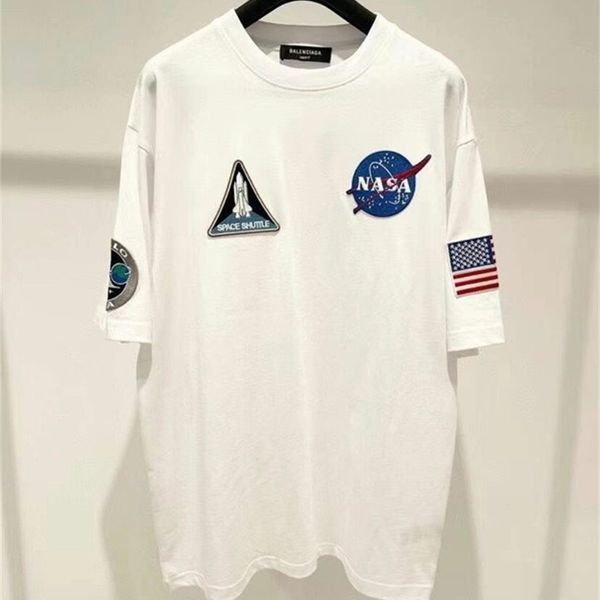 brand t shirt polos 2021 summer new nasa short sleeve men's women's paris co bred series space astronaut embroidered cou, White
brand t shirt polos 2021 summer new nasa short sleeve men's women's paris co bred series space astronaut embroidered cou, White