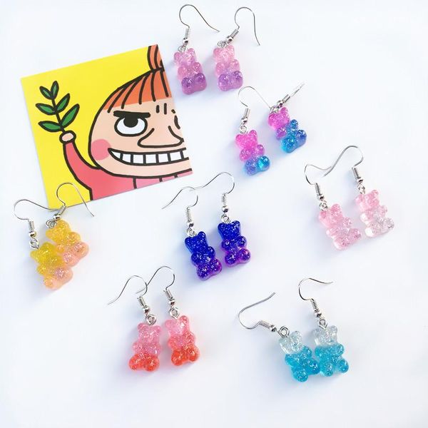 dangle & chandelier creative funny cute cartoon bear earring macarons lovely animals resin women girls jewelry hook, Silver
dangle & chandelier creative funny cute cartoon bear earring macarons lovely animals resin women girls jewelry hook, Silver