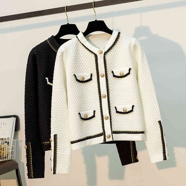 women's sweaters elegant patchwork sheet metal button sweater cardigan woman's mesh female spring black autumn upper long sleeve n, White;black
women's sweaters elegant patchwork sheet metal button sweater cardigan woman's mesh female spring black autumn upper long sleeve n, White;black