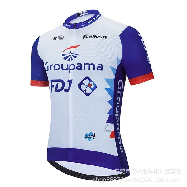 new clover fdj cycling outdoor mountain road bike team edition summer short sleeve men's and women's suit, White;black
new clover fdj cycling outdoor mountain road bike team edition summer short sleeve men's and women's suit, White;black