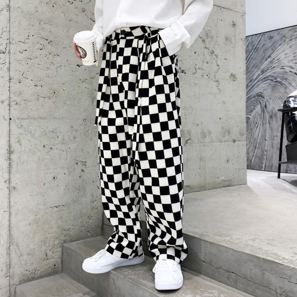 plaid straight harem pants for men 2021 spring casual vintage wide leg pants loose hip hop jogger trousers fashion male clothing, Black
plaid straight harem pants for men 2021 spring casual vintage wide leg pants loose hip hop jogger trousers fashion male clothing, Black