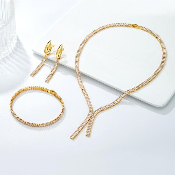 earrings & necklace 4 pcs wedding jewelry set gold plated dubai african chokers bracelet fashion bridal jewellery sets for women, Silver
earrings & necklace 4 pcs wedding jewelry set gold plated dubai african chokers bracelet fashion bridal jewellery sets for women, Silver