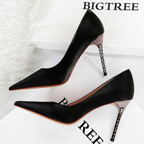 dress shoes fashion serpentine woman pumps metal stiletto high heels designer women party lady plus size 43, Black
dress shoes fashion serpentine woman pumps metal stiletto high heels designer women party lady plus size 43, Black