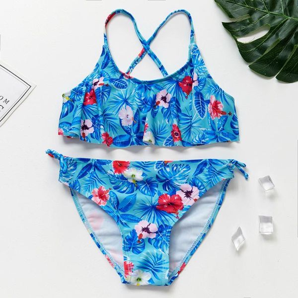 5-14 years girl swimsuit tropical floral children's swimwear teenage girl bikini set cross back bathing suit beachwear 2021
5-14 years girl swimsuit tropical floral children's swimwear teenage girl bikini set cross back bathing suit beachwear 2021