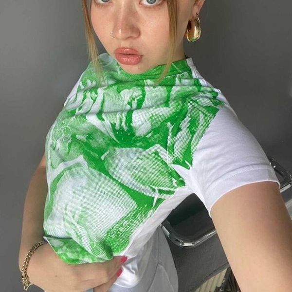 women's t-shirt y2k 2021 ladies summer style casual fashion high street personality short-sleeved printing tight-fitting multicolor s, White
women's t-shirt y2k 2021 ladies summer style casual fashion high street personality short-sleeved printing tight-fitting multicolor s, White