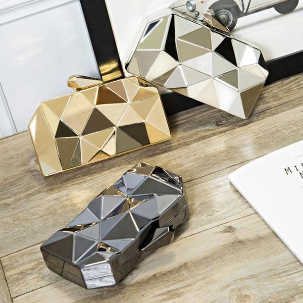 evening bags fashion handbags women metal clutches hexagon mini party black purse silver gold box chain shoulder bag
evening bags fashion handbags women metal clutches hexagon mini party black purse silver gold box chain shoulder bag