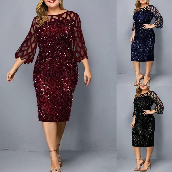 casual dresses breathable temperament ladies sequins mesh stitching dress daily wear, Black;gray
casual dresses breathable temperament ladies sequins mesh stitching dress daily wear, Black;gray