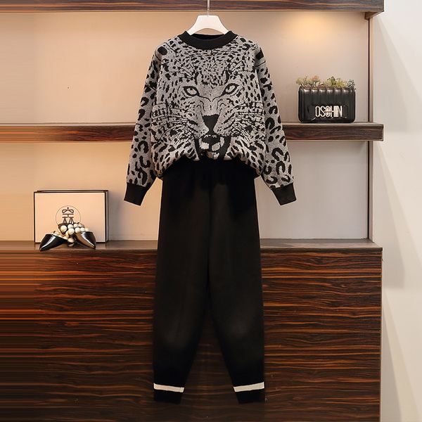 women's sweater knitted leopard suit jumper and pants two oversized ensemble jacket 2021 fashion warm winter cloth zy4a, White
women's sweater knitted leopard suit jumper and pants two oversized ensemble jacket 2021 fashion warm winter cloth zy4a, White