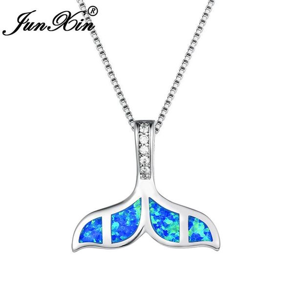 pendant necklaces junxin cute mermaid tail for women silver color ocean blue white fire opal necklace with zircon
pendant necklaces junxin cute mermaid tail for women silver color ocean blue white fire opal necklace with zircon