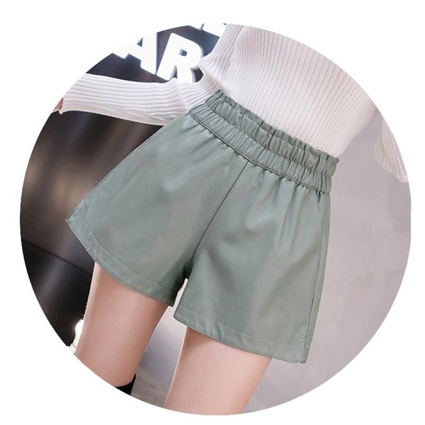 women's shorts elastic high waist wide leg biker leather women plus size femme casual ladies black, White;black
women's shorts elastic high waist wide leg biker leather women plus size femme casual ladies black, White;black