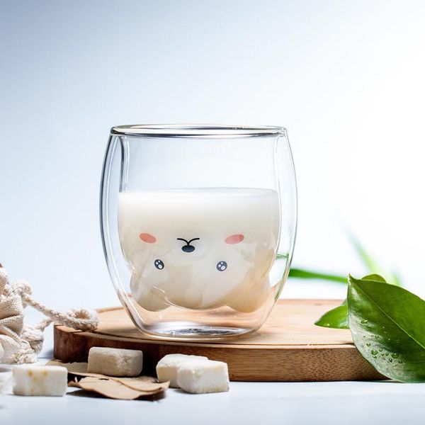 mugs 250ml creative animal double glass mug cute cat bear milk breakfast cup couple juice modern fashion flower tea cups
mugs 250ml creative animal double glass mug cute cat bear milk breakfast cup couple juice modern fashion flower tea cups