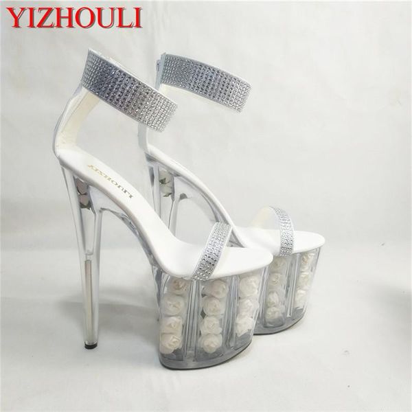 selling women's shoes cutout crystal shoes 20cm ultra high heels sandals white flowers wedding, Black
selling women's shoes cutout crystal shoes 20cm ultra high heels sandals white flowers wedding, Black