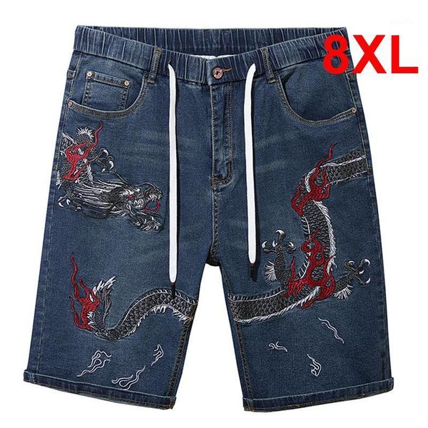 men's shorts harajuku dragon embroidery denim men summer jeans streetwear fashion baggy short pants male plus size 7xl 8xl, White;black
men's shorts harajuku dragon embroidery denim men summer jeans streetwear fashion baggy short pants male plus size 7xl 8xl, White;black