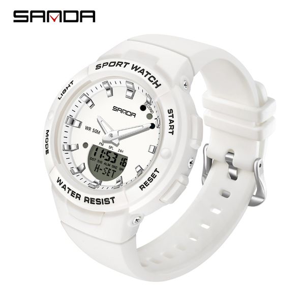 sanda luxury sport military womens watches 5atm waterproof white fashion quartz watch for female clock relogio feminino 6005g, Slivery;brown
sanda luxury sport military womens watches 5atm waterproof white fashion quartz watch for female clock relogio feminino 6005g, Slivery;brown