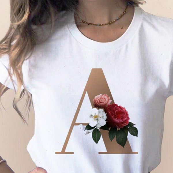 womens customize name letter combination printing t shirt girl flower letter font a b c d e f g short sleeve clothes, White
womens customize name letter combination printing t shirt girl flower letter font a b c d e f g short sleeve clothes, White