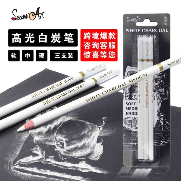 / soft medium hard 3-pack high gloss carbon pen sketch white powder drawing cil, Black;red
/ soft medium hard 3-pack high gloss carbon pen sketch white powder drawing cil, Black;red