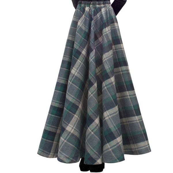 tiyihailey new long maxi thick a-line skirts for women elastic waist winter plaid woolen skirts warm with pocket 210309, Black
tiyihailey new long maxi thick a-line skirts for women elastic waist winter plaid woolen skirts warm with pocket 210309, Black