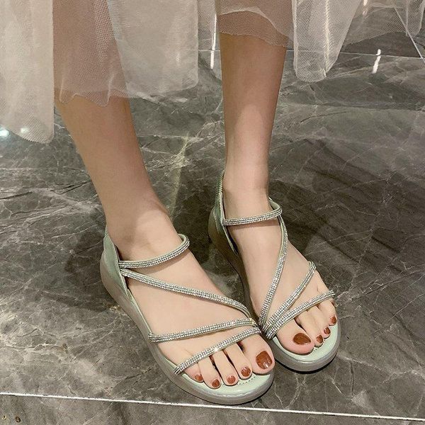 sandals 2021 summer women flat bottom with skirt lightweight soft diamond roman shoes comfortable thick soled, Black
sandals 2021 summer women flat bottom with skirt lightweight soft diamond roman shoes comfortable thick soled, Black