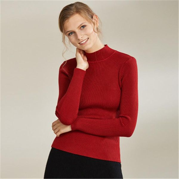 women's sweaters autumn and winter style slimming long-sleeved half-high collar solid color core-spun yarn bottoming sweater women chan, White;black
women's sweaters autumn and winter style slimming long-sleeved half-high collar solid color core-spun yarn bottoming sweater women chan, White;black