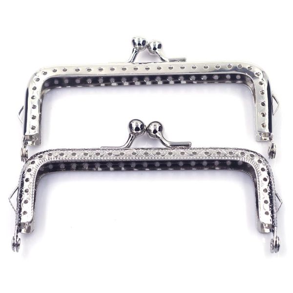 bag parts & accessories silver tone 10.5cm square metal purse frame pouch kiss clasp buckle handle lock diy handbag luggage hardware, Black
bag parts & accessories silver tone 10.5cm square metal purse frame pouch kiss clasp buckle handle lock diy handbag luggage hardware, Black