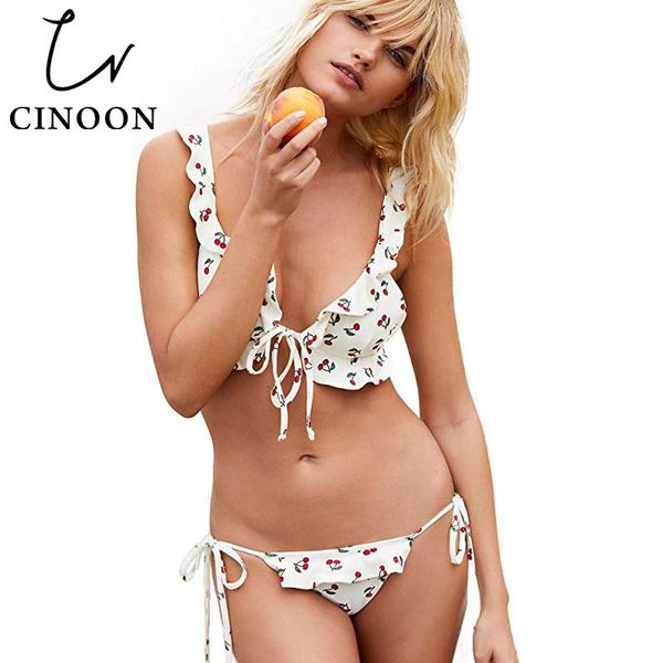 cinoon bikini cherry pattern swimsuit new brazilian push up ruffles padded swimwear women mini bandage thong bikini set
cinoon bikini cherry pattern swimsuit new brazilian push up ruffles padded swimwear women mini bandage thong bikini set