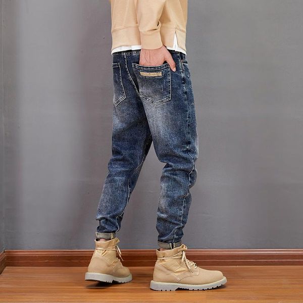 men's jeans ly korean style fashion men retro blue loose fit elastic ripped streetwear designer casual denim harem pants
men's jeans ly korean style fashion men retro blue loose fit elastic ripped streetwear designer casual denim harem pants