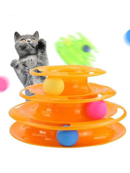 cat toys pets interactive cats three-tier turntable pet intellectual track tower funny toy plate 3 balls levels
cat toys pets interactive cats three-tier turntable pet intellectual track tower funny toy plate 3 balls levels