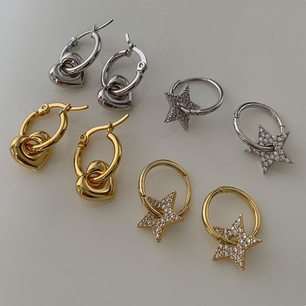 hoop & huggie u-magical bling love heart star earring for women hollow gold silver color metallic rhinestone jewelry, Golden;silver
hoop & huggie u-magical bling love heart star earring for women hollow gold silver color metallic rhinestone jewelry, Golden;silver