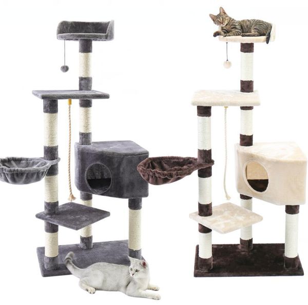 2021 new multi-level tree condominium furniture stripe poles covered with sisal plush condominiums for cat and pet ff3f
2021 new multi-level tree condominium furniture stripe poles covered with sisal plush condominiums for cat and pet ff3f