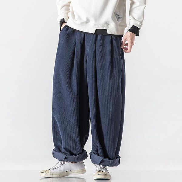 men's pants 2022 fashion simple solid trousers for mens vintage loose corduroy lantern men autumn winter casual streetwears, Black
men's pants 2022 fashion simple solid trousers for mens vintage loose corduroy lantern men autumn winter casual streetwears, Black