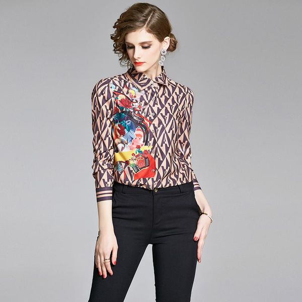 women's blouses & shirts nrj-6f-611-1-3219 2021 spring women long sleeve rose print vintage top, White
women's blouses & shirts nrj-6f-611-1-3219 2021 spring women long sleeve rose print vintage top, White